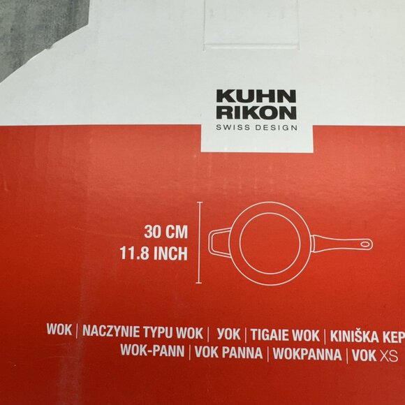 Kuhn Rikon Wok Swiss Made 11.8 Inches 30cm BRAND NEW - Retail $160 - Picture 4 of 5